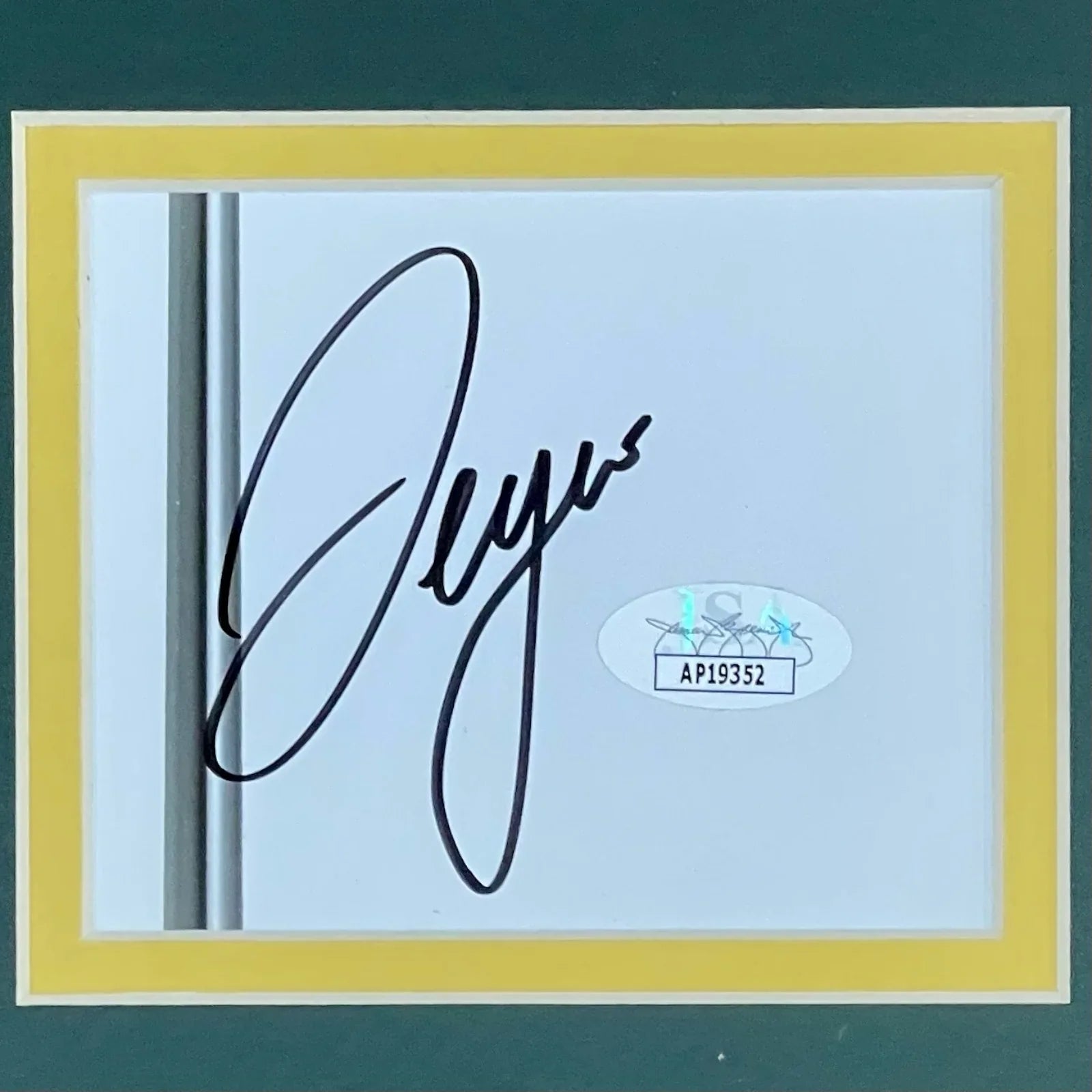 Sergio Garcia Autographed Golf (Masters Celebration) "Signature Series" Frame