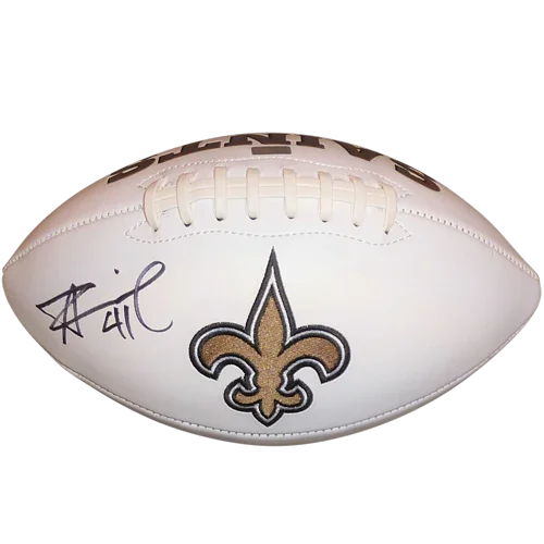 Alvin Kamara Autographed New Orleans Saints Logo Football - Beckett