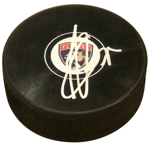 Sergei Bobrovsky Autographed Florida Panthers Hockey Puck - Beckett