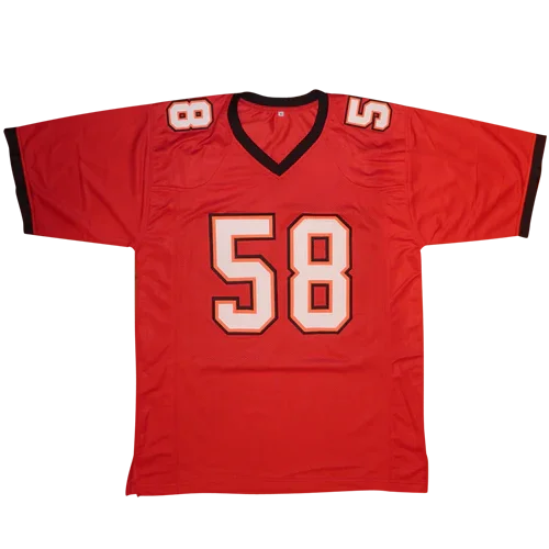 Shaquil Barrett Autographed Tampa Bay (Red #58) Custom Jersey - JSA