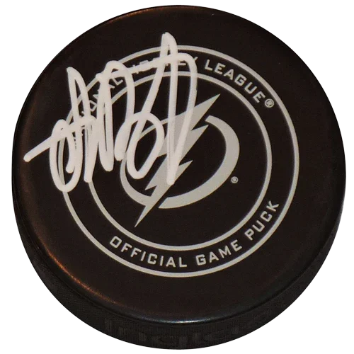 Andrei Vasilevskiy Autographed Tampa Bay Lightning Official Game Puck in Cube - JSA Witness