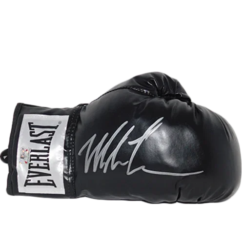 Mike Tyson Autographed Everlast Black Boxing Glove - JSA