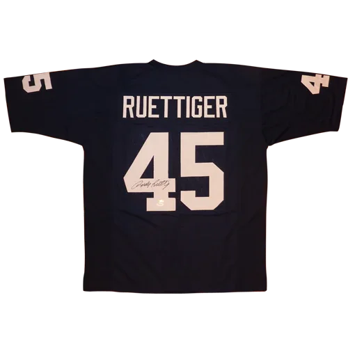 Rudy Ruettiger Autographed Notre Dame (Navy Blue #45) Custom Jersey - JSA