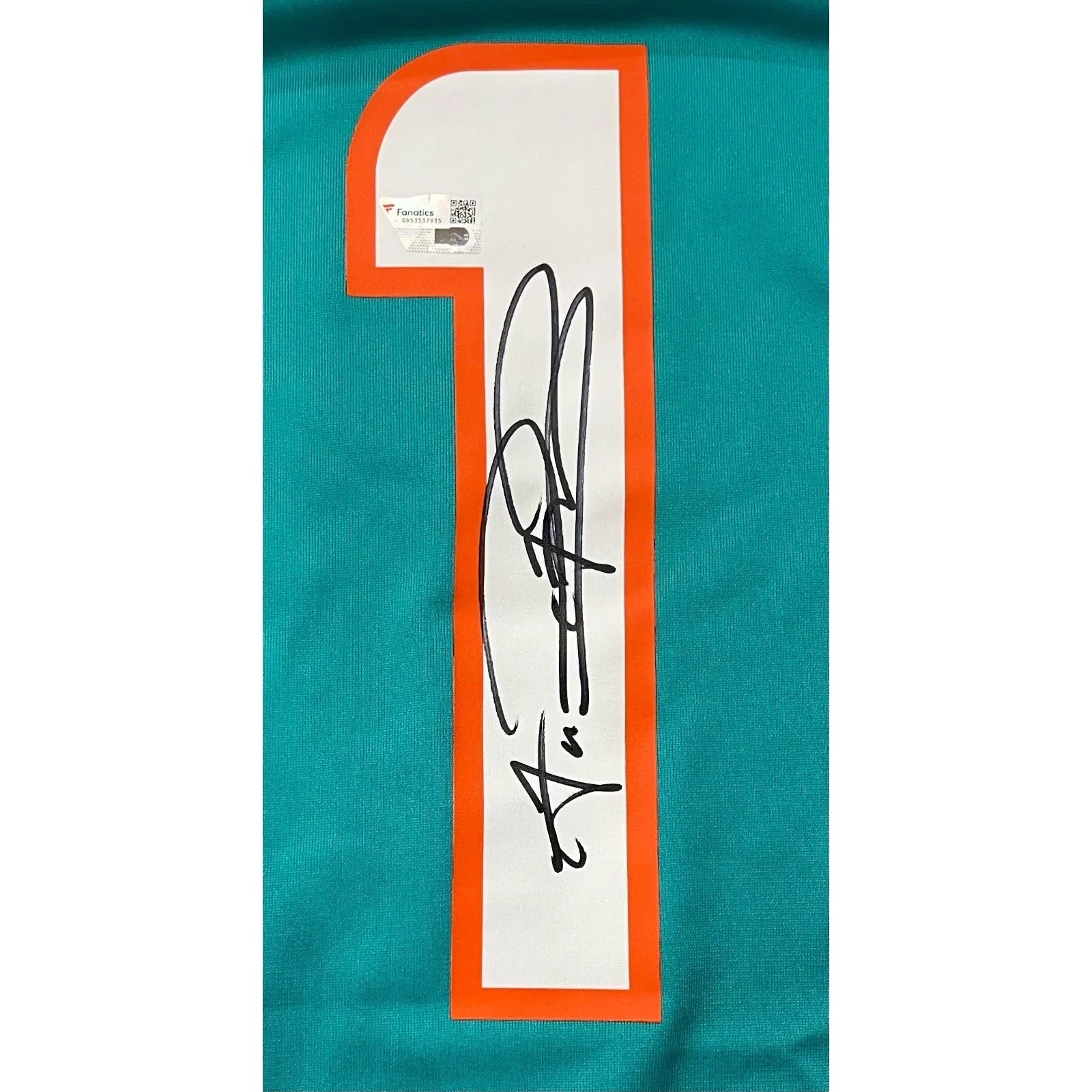 Tua Tagovailoa Autographed Miami Dolphins (Teal #1) Nike Jersey - Fanatics