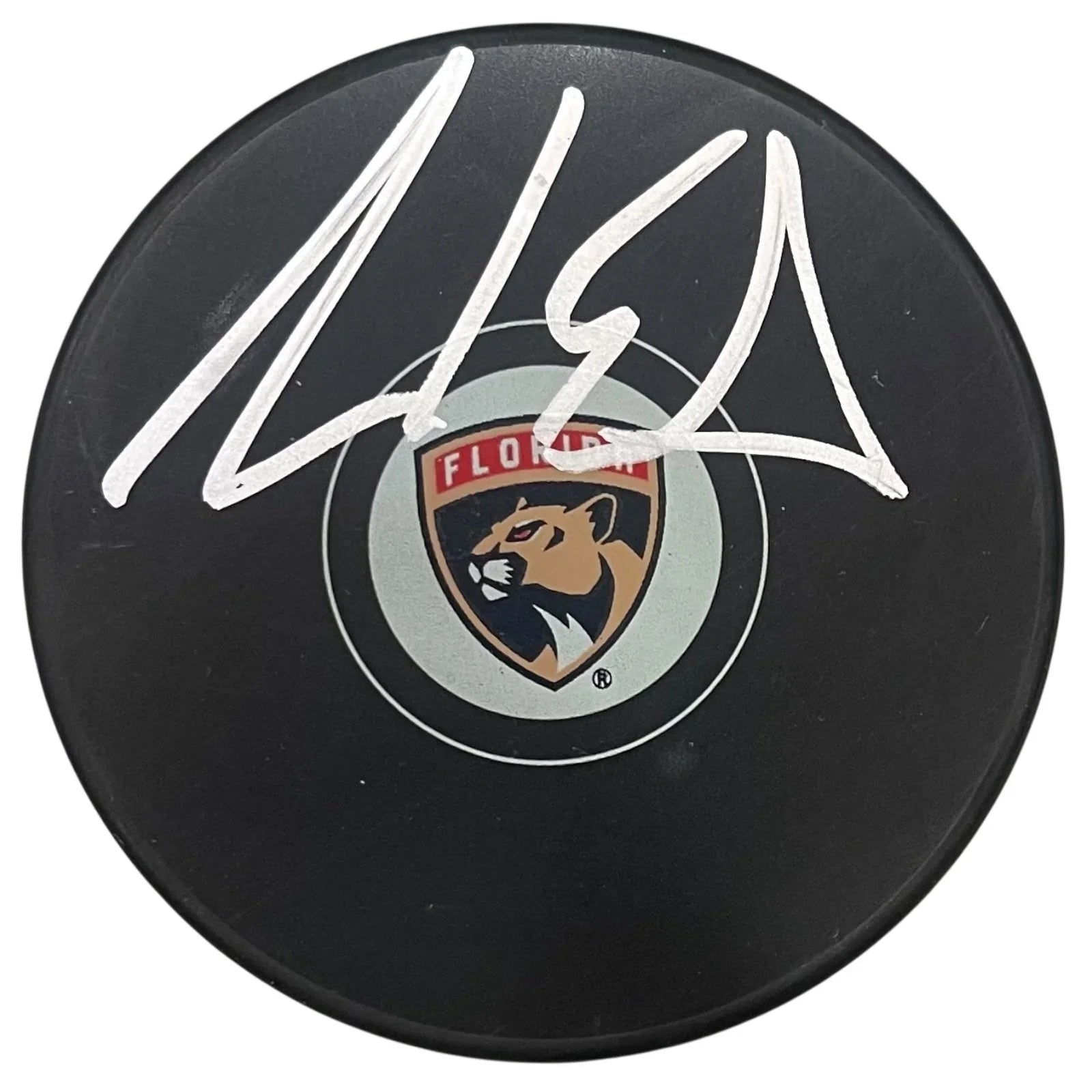 Aaron Ekblad Autographed Florida Panthers Hockey Puck - JSA