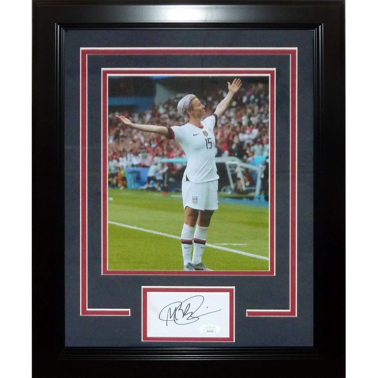 Megan Rapinoe Autographed US Womens Soccer (World Cup) Signature Series Frame - JSA