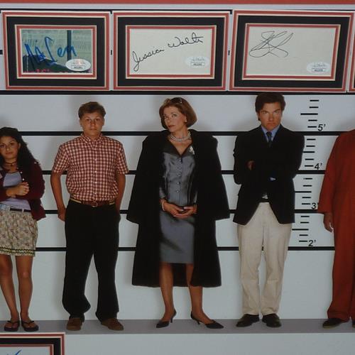 Arrested Development Full-Size TV Poster Deluxe Framed with all 9 Cast Autographs - JSA