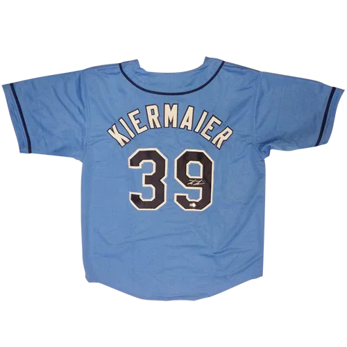 Kevin Kiermaier Autographed Tampa Bay (Baby Blue #39) Custom Jersey - JSA