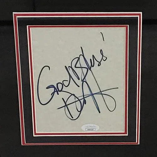 American Gangster Full-Size Movie Poster Deluxe Framed with Denzel Washington Autograph - JSA