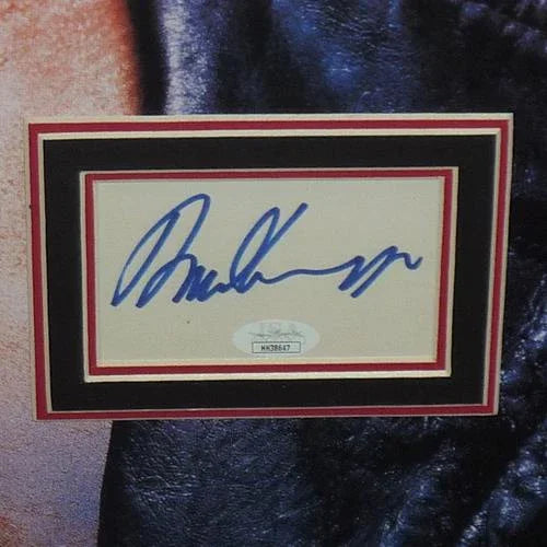 Terminator Full-Size Movie Poster Deluxe Framed with Arnold Schwarzenegger Autograph - JSA