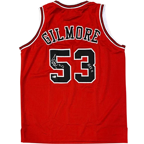 Artis Gilmore Autographed Chicago (Red #53) Custom Jersey w/ HOF 11 - JSA