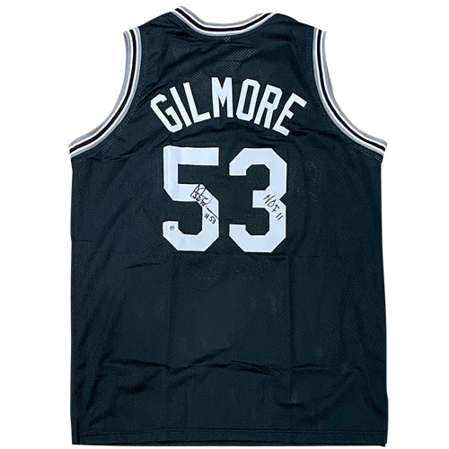 Artis Gilmore Autographed San Antonio (Black #53) Custom Jersey w/ HOF 11 - JSA
