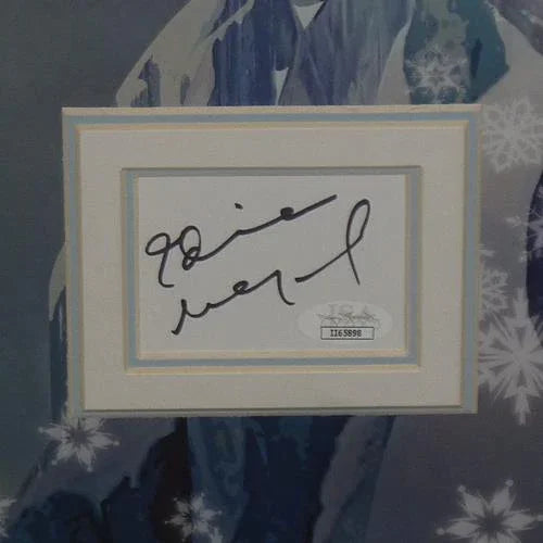 Frozen Full-Size Movie Poster Deluxe Framed with Idina Menzel And Kristen Bell Autographs - JSA