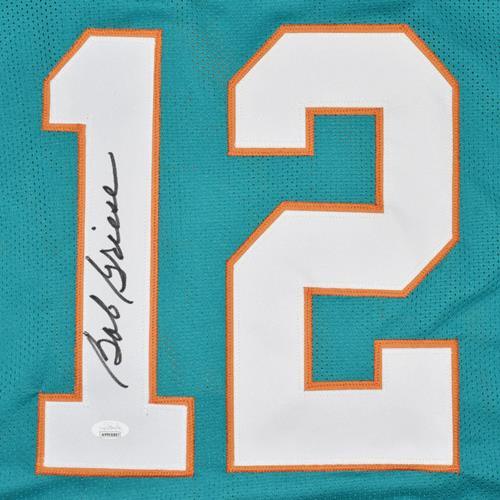 Bob Griese Autographed Miami (Teal #12) Custom Jersey - JSA