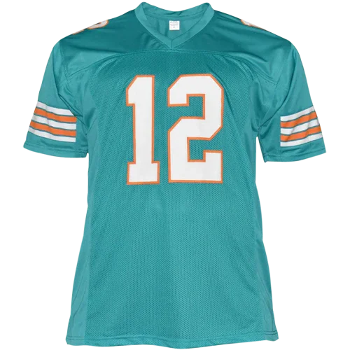 Bob Griese Autographed Miami (Teal #12) Custom Jersey - JSA
