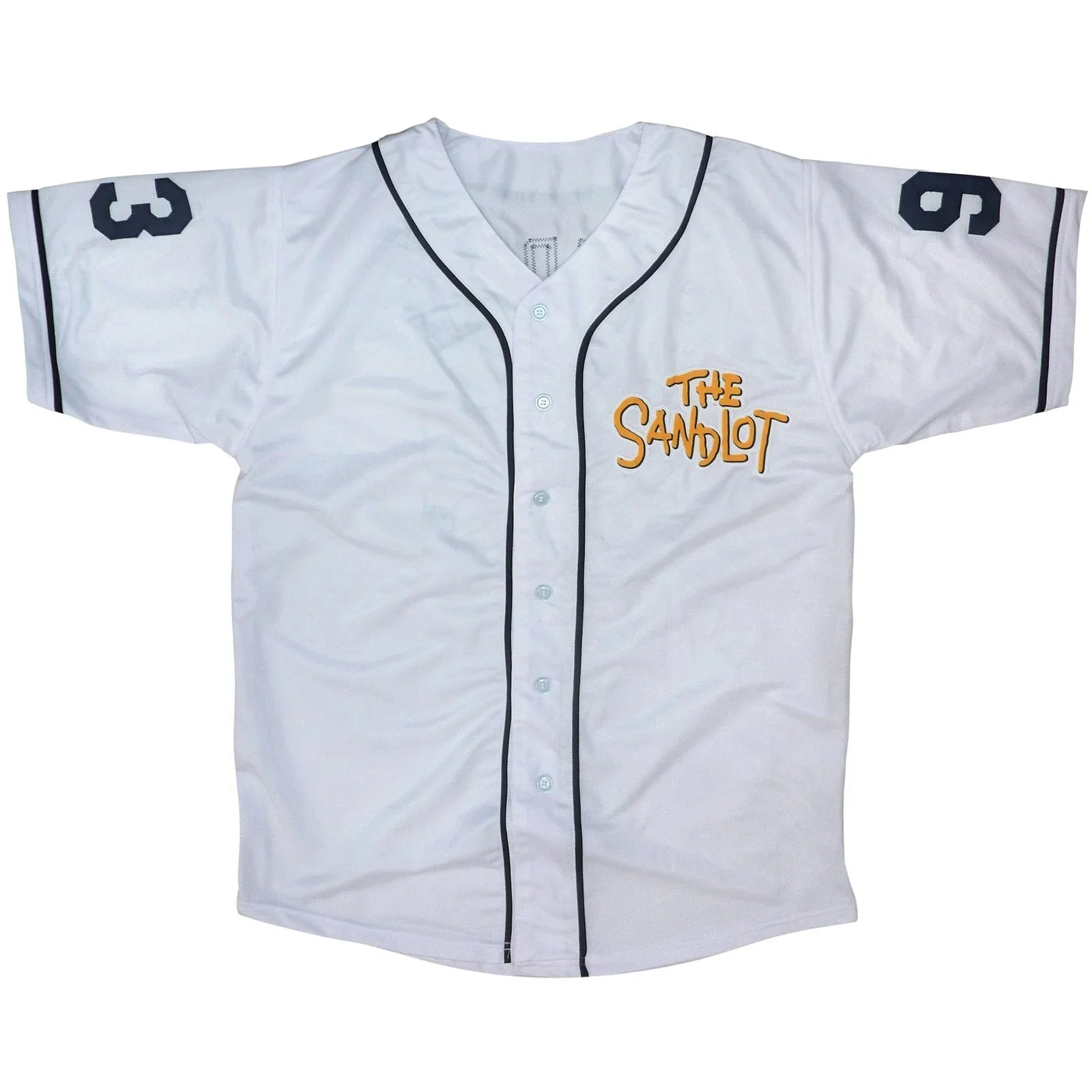 The Sandlot Cast Autographed (White #93) Custom Baseball Jersey - 6 Signatures - Beckett