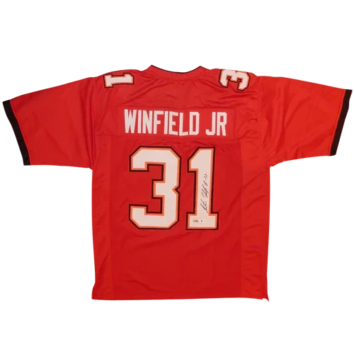 Antoine Winfield Jr Autographed Tampa Bay (Red #31) Custom Jersey - BAS