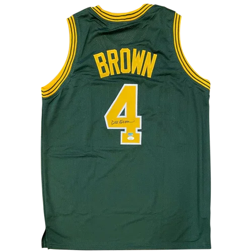 Dee Brown Autographed Jacksonville University Dolphins (Green #4) Jersey - JSA