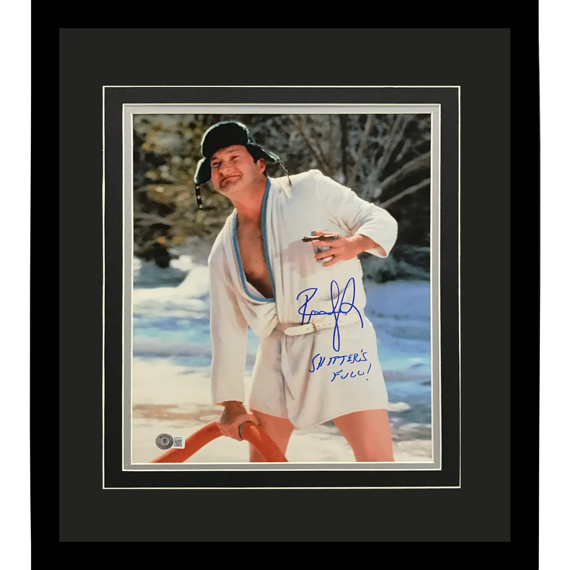 Randy Quaid Cousin Eddie Autographed National Lampoons Christmas Vacation Deluxe Framed 11x14 Photo w/ Shitters Full - Beckett