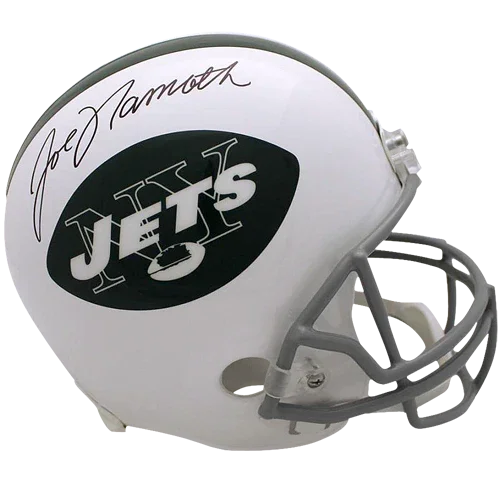 Joe Namath Autographed New York Jets Deluxe Full-Size Replica Helmet - JSA