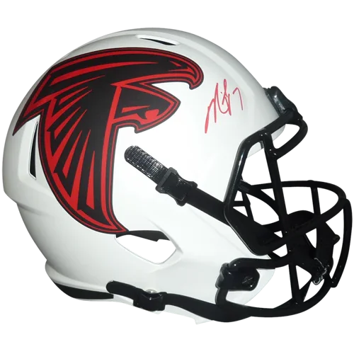 Michael Vick Autographed Atlanta Falcons (LUNAR Eclipse) Deluxe Full-Size Replica Helmet - JSA
