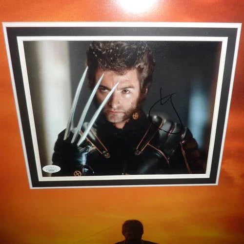 Logan X-Men Full-Size Movie Poster Deluxe Framed with Hugh Jackman Autographed 8x10 Photo - JSA