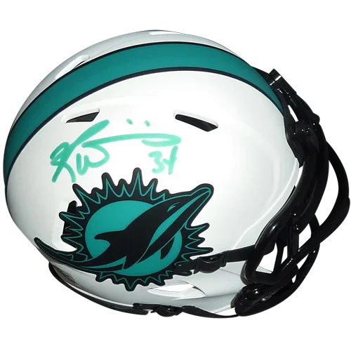Ricky Williams Autographed Miami Dolphins (LUNAR Eclipse Alternate) Mini Helmet - Radtke