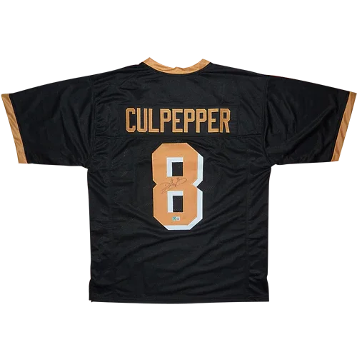 Daunte Culpepper Autographed UCF (Black #8) Custom Jersey - Beckett
