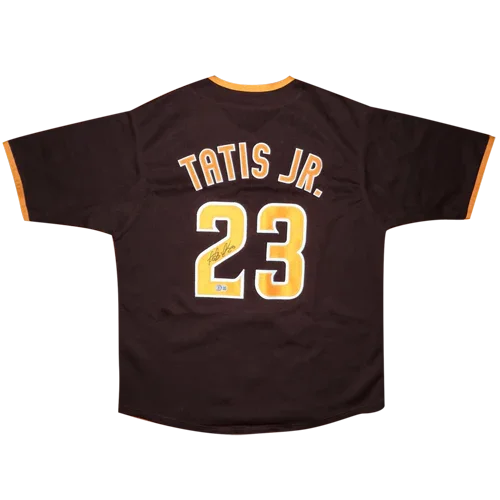 Fernando Tatis Jr. Autographed San Diego (Brown #23) Custom Jersey - Beckett