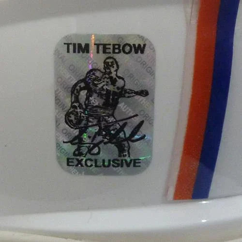 Tim Tebow Autographed Florida Gators (Stars and Stripes) Mini Helmet - Tebow Holo