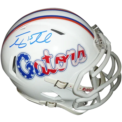 Tim Tebow Autographed Florida Gators (Stars and Stripes) Mini Helmet - Tebow Holo