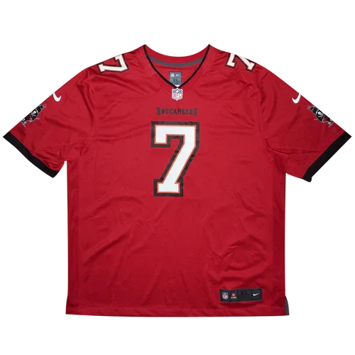 Leonard Fournette Autographed Tampa Bay Buccaneers (Red #7) Nike Jersey w/ Lombardi Lenny - Fanatics