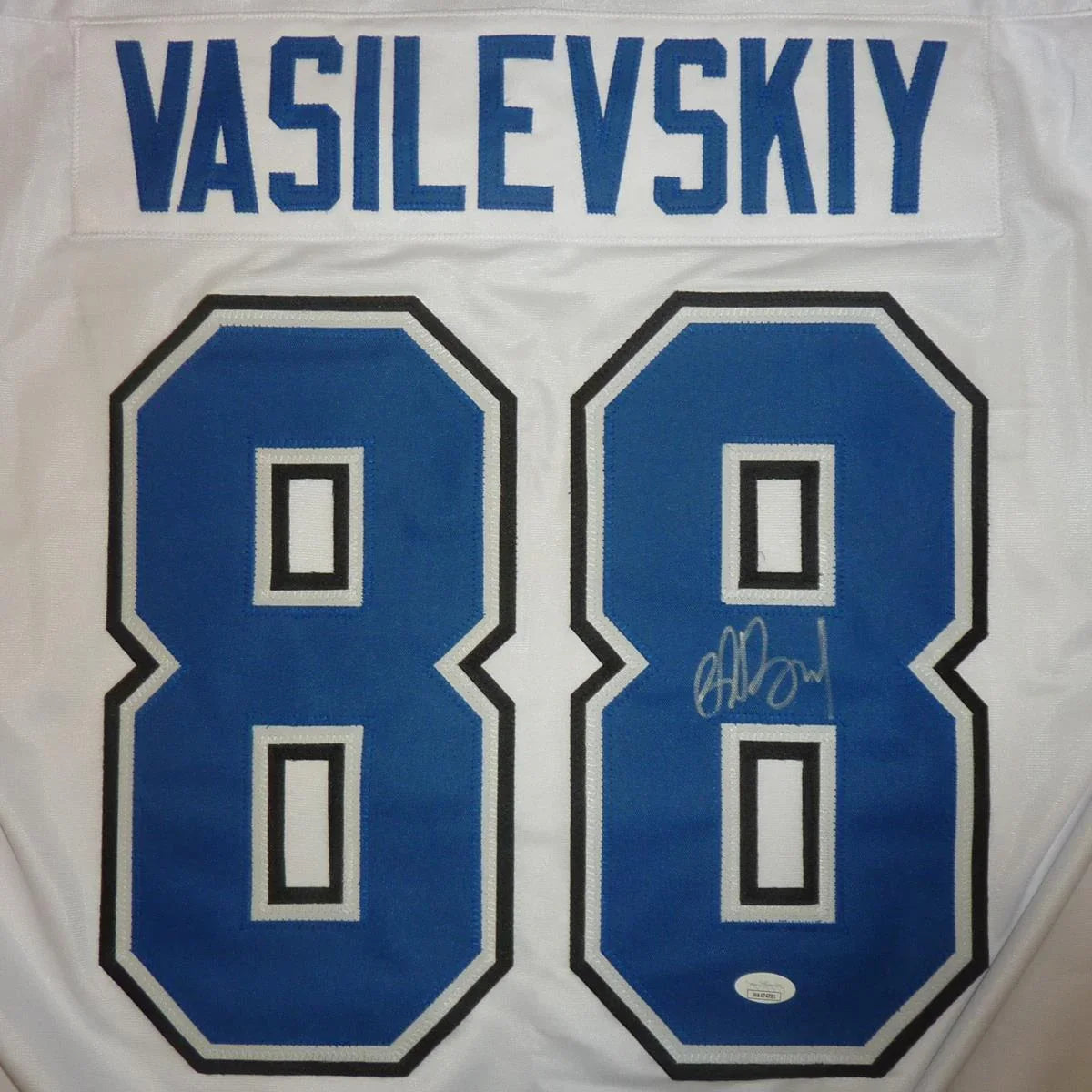 Andrei Vasilevskiy Autographed Tampa Bay Vasi (White #88) Custom Hockey Jersey - JSA Witness