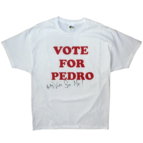 Efren Ramirez Autographed Napoleon Dynamite VOTE FOR PEDRO T-Shirt - Beckett