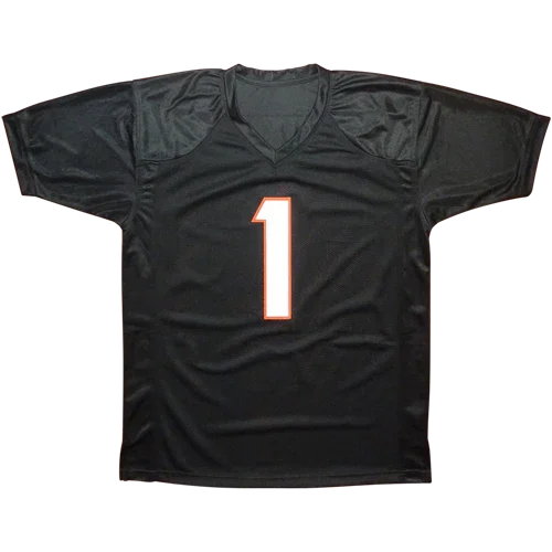 Ja'Marr Chase Autographed Cincinnati (Black #1) Custom Jersey - Beckett