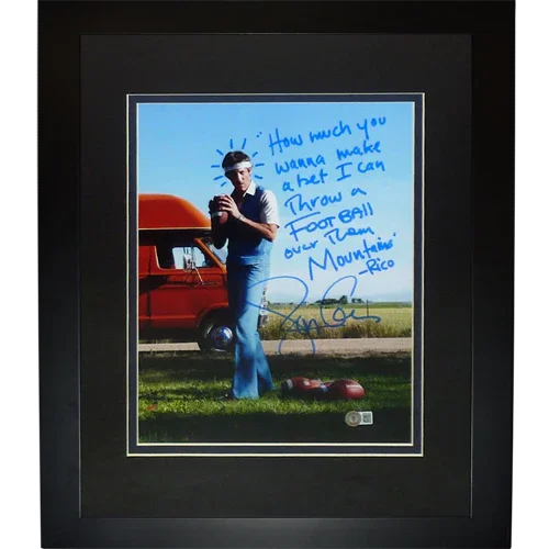 Jon Gries Uncle Rico Autographed Napoleon Dynamite Deluxe Framed 11x14 Photo w/ Long inscription - Beckett