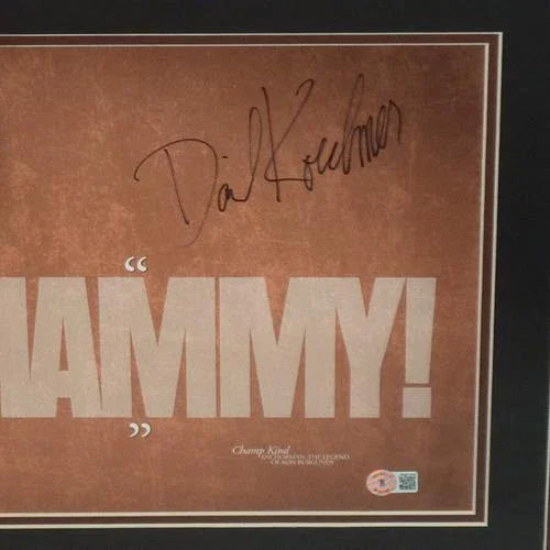 David Koechner Champ Kind Autographed Anchorman Whammy Deluxe Framed 11x17 Poster - Beckett
