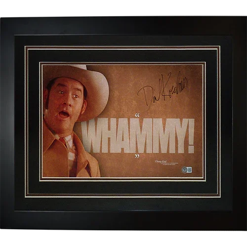 David Koechner Champ Kind Autographed Anchorman Whammy Deluxe Framed 11x17 Poster - Beckett