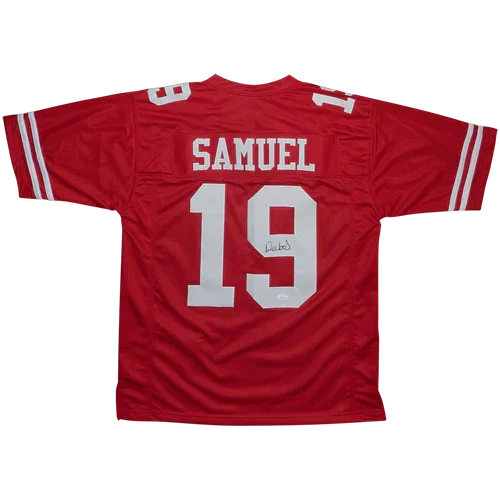 Deebo Samuel Autographed San Francisco (Red #19) Custom Jersey - JSA