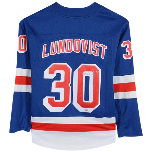 Henrik Lundqvist Autographed New York Rangers (Blue #30) Fanatics Breakaway Jersey - JSA