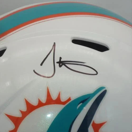 Tyreek Hill Autographed Miami Dolphins (Speed) Deluxe Full-Size Replica Helmet - BAS