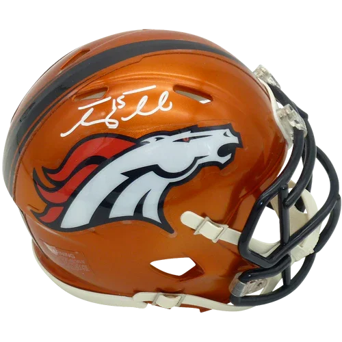 Tim Tebow Autographed Denver Broncos (FLASH Alternate) Mini Helmet - Tebow Holo