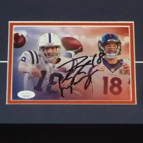 Peyton Manning Autographed Denver Broncos (Super Bowl SI 11x14 Cover) Deluxe Framed with Autograph - JSA