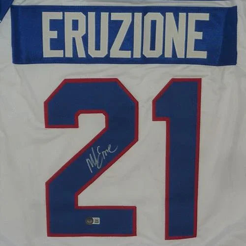 Mike Eruzione Autographed USA Hockey (White #21) Custom Jersey - Beckett