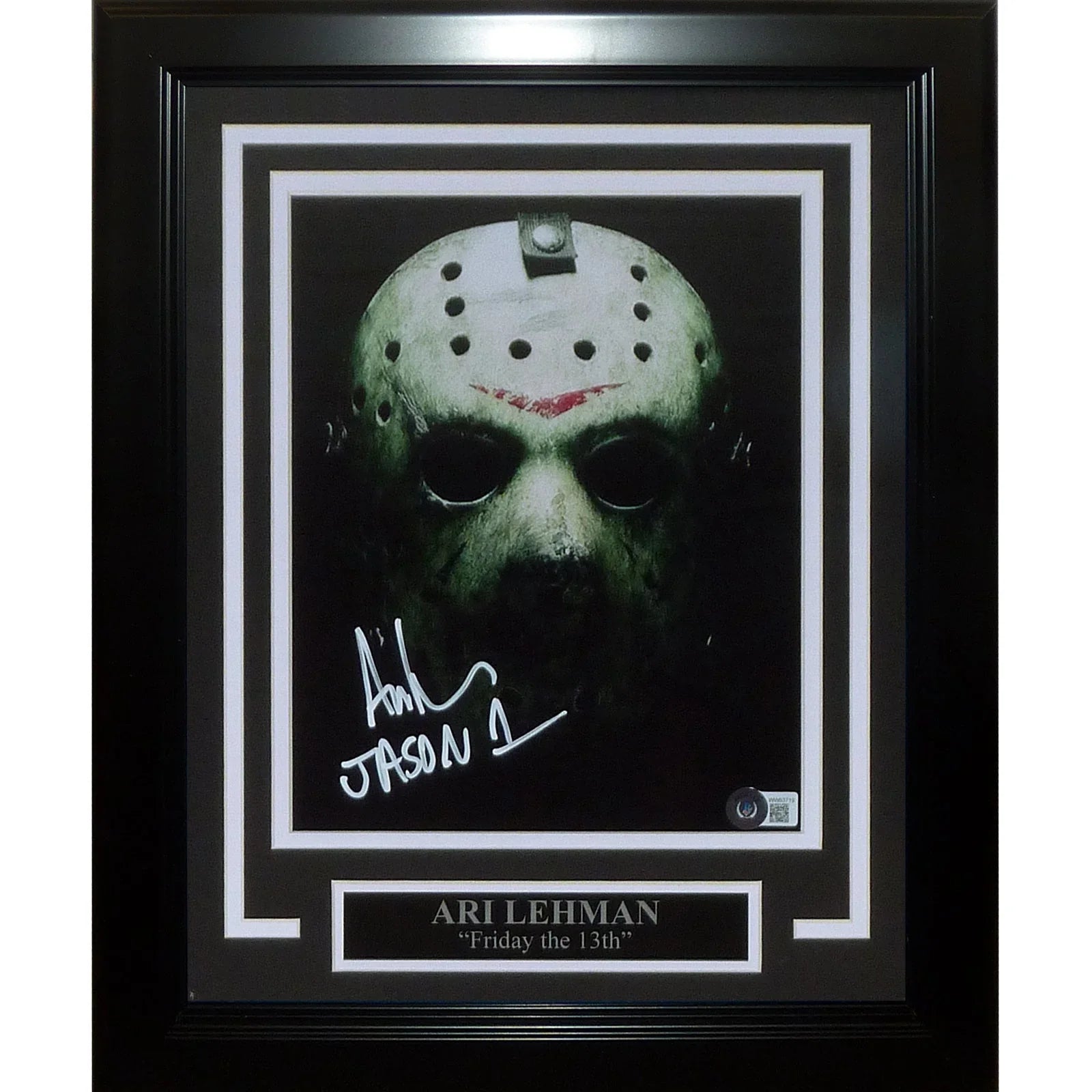 Ari Lehman Autographed Friday the 13th Deluxe Framed 8x10 Photo - Beckett