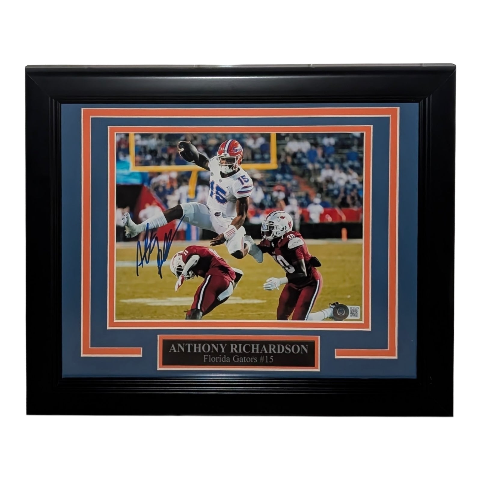 Anthony Richardson Autographed Florida Gators Framed 8x10 Photo - Beckett