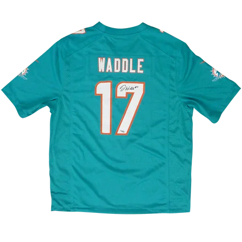 Jaylen Waddle Autographed Miami Dolphins (Teal #17) Nike Game Jersey - Fanatics