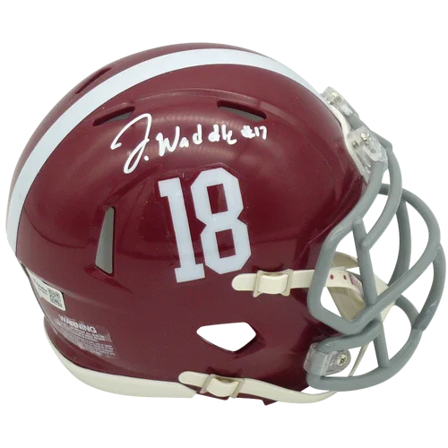 Jaylen Waddle Autographed Alabama Crimson Tide Mini Helmet - Fanatics
