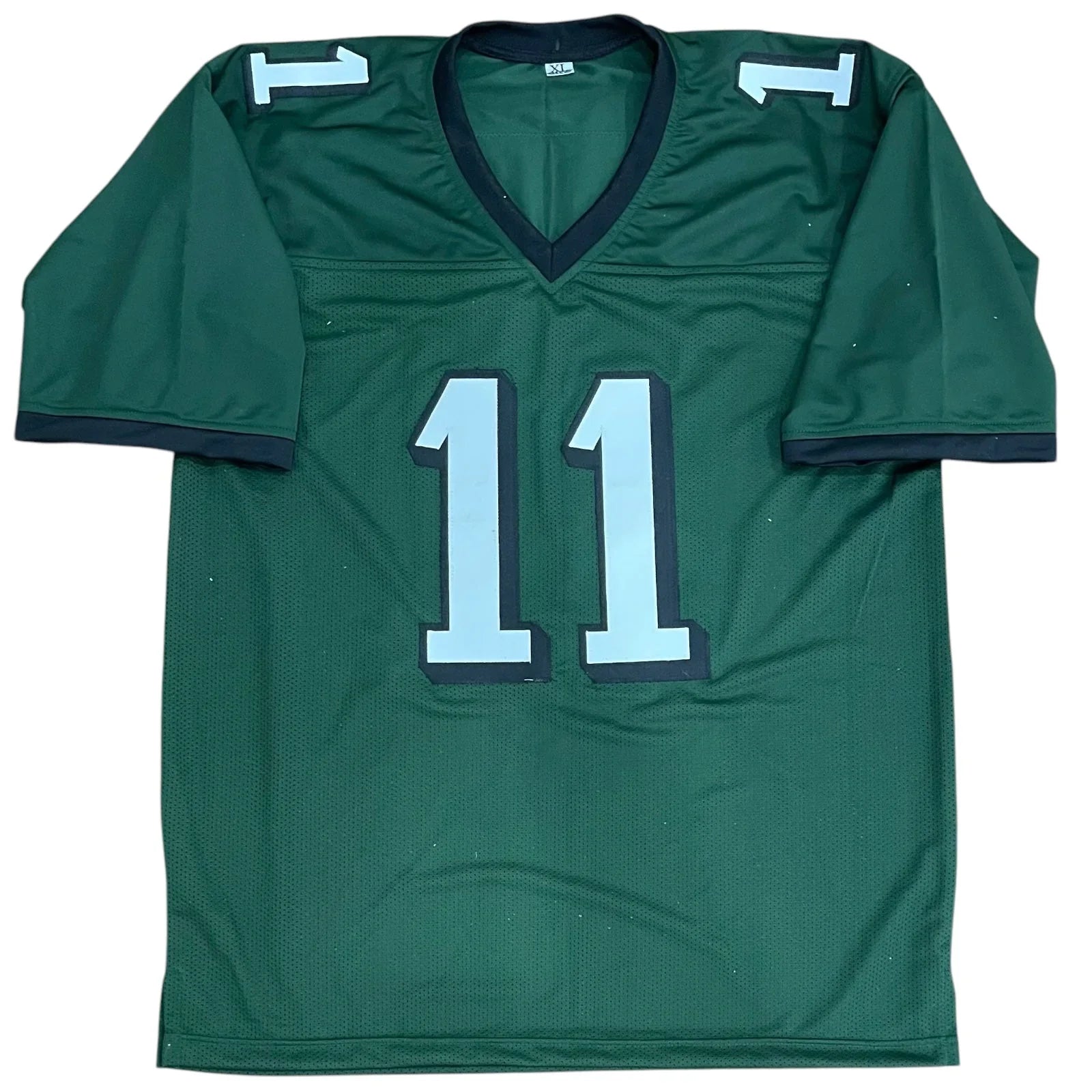 AJ Brown Autographed Philadelphia (Green #11) Custom Jersey - JSA