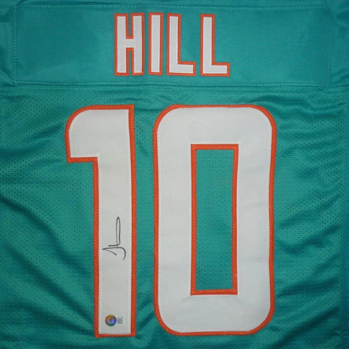Tyreek Hill Autographed Miami (Teal #10) Custom Jersey - Beckett